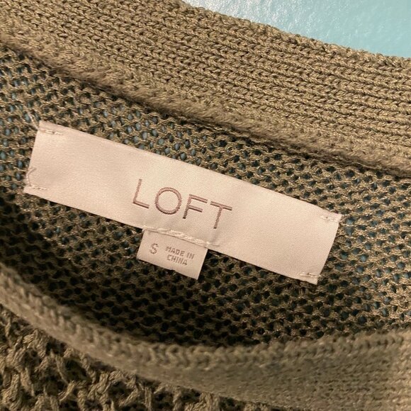 Loft Size Small Green Sweater - Picture 2 of 5